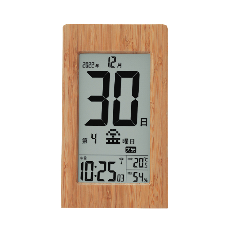 アデッソ　竹の日めくり電波時計の商品画像8枚目