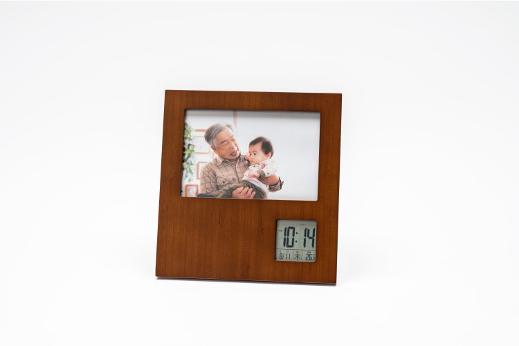 アデッソ 竹のレコーダーフォトフレームクロックの商品画像7枚目