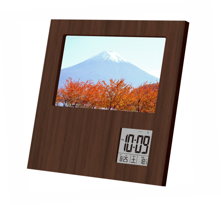 アデッソ 竹のレコーダーフォトフレームクロックの商品画像6枚目