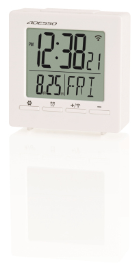 アデッソ目覚まし電波クロック（ホワイト） ◆100個1セット◆の商品画像3枚目