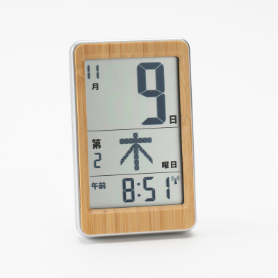 アデッソ　竹のミニ日めくり電波時計の商品画像10枚目