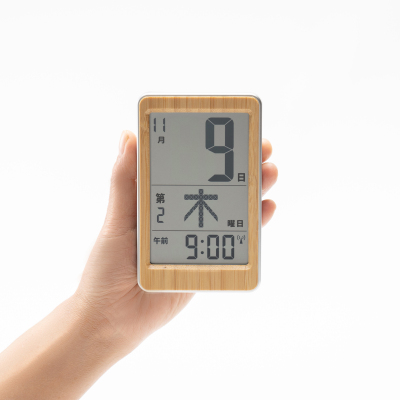 アデッソ　竹のミニ日めくり電波時計の商品画像11枚目
