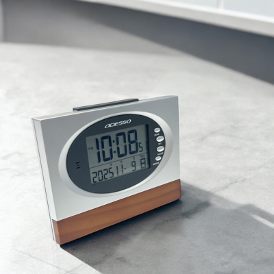 アデッソ　ウッド電波クロックの商品画像2枚目