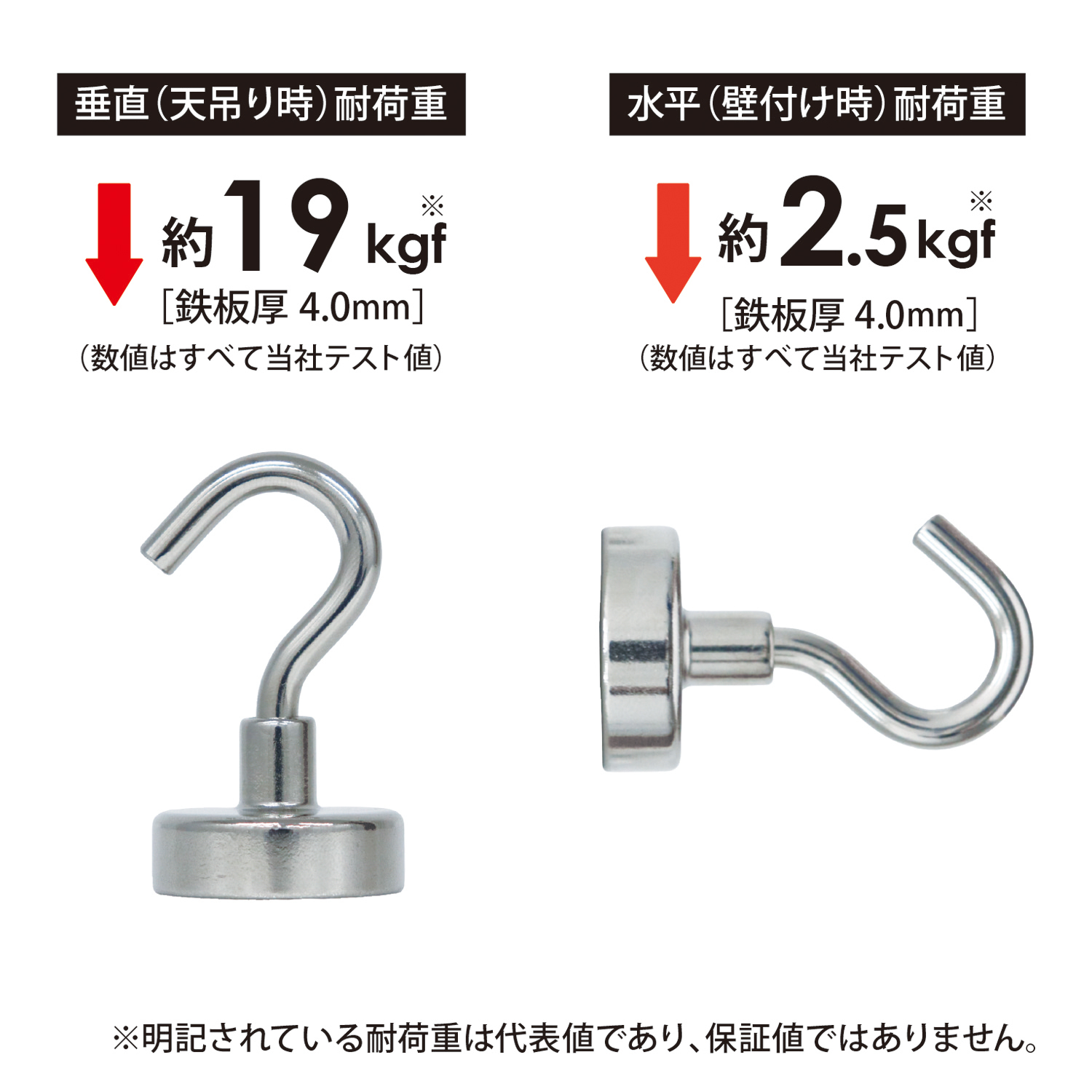 マグエックス 超強力パワーマグネットフックタイプ φ25 | マグエックス