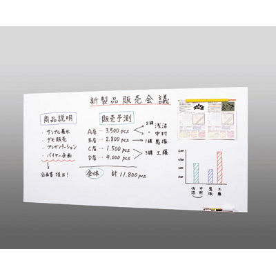 マグエックス　マグネットホワイトボードシート　(超特大)　MSHW-90180-M　