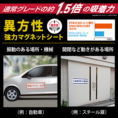 マグネットカラーシート強力