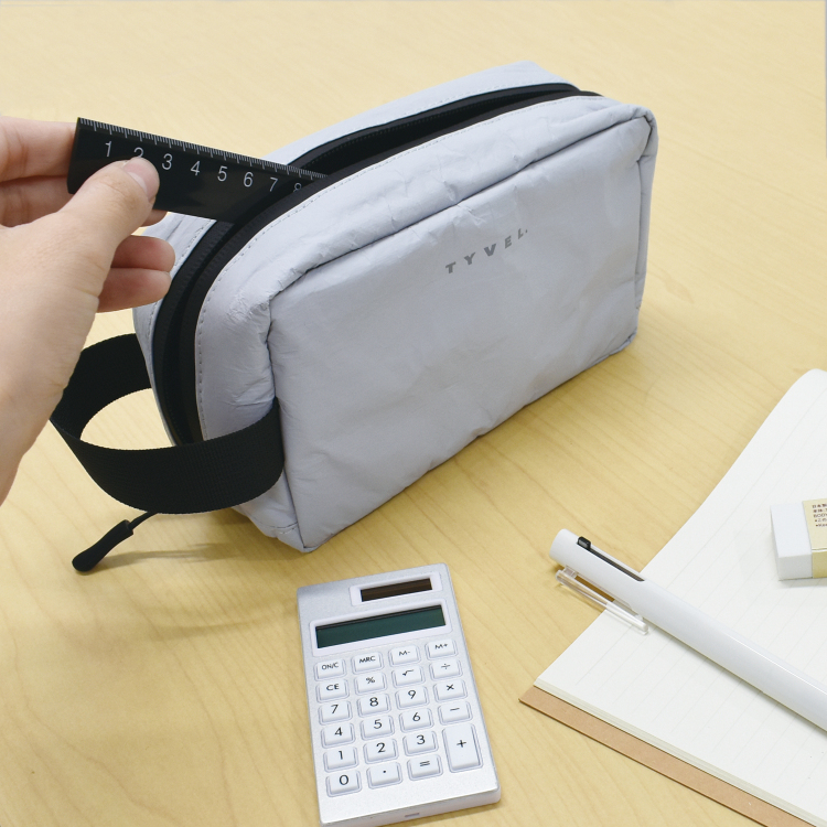 マグエックス　TYVEL．ボックスポーチ　ライトグレーの商品画像8枚目