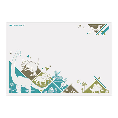 ミワックス　プリント学習デスクマット ポップダイナソー TM-6545KY