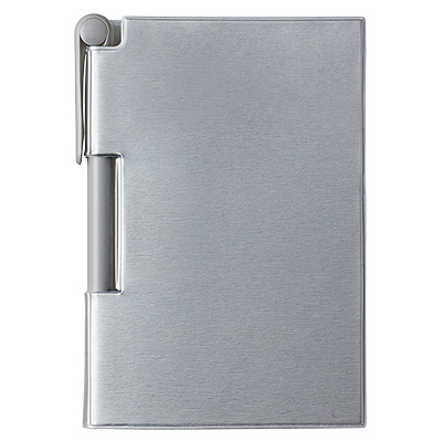 新日本カレンダー　ソリッドメモ＆ペンＲＦ　シルバー新日本カレンダー