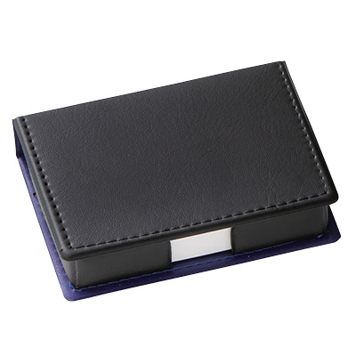 新日本カレンダー　2フェイスメモボックス　ブラック/ブルー新日本カレンダー