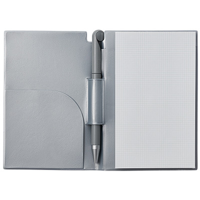 新日本カレンダー　ソリッドメモ＆ペンＲＦ　シルバー新日本カレンダー