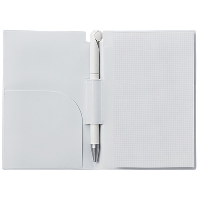 新日本カレンダー　ソリッドメモ＆ペンＲＦ　ホワイト新日本カレンダー