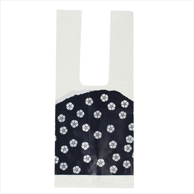 パックタケヤマ 和風柄Uバッグ 群青 特小 100枚