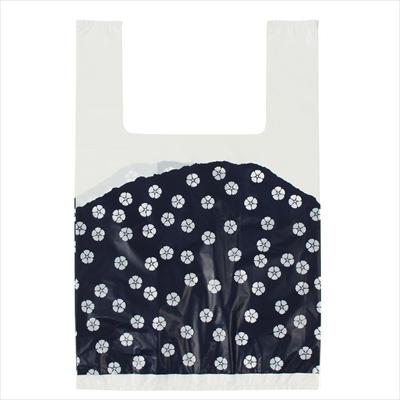 パックタケヤマ　和風柄Uバッグ 群青 小 100枚