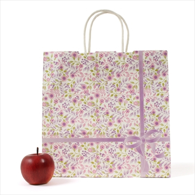 パックタケヤマ 紙袋 手提 HX 紫花 (アイカ) 50枚