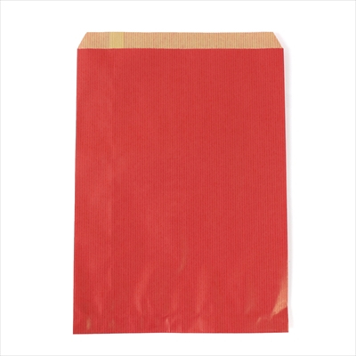 パックタケヤマ 紙袋 マチナシ F18 ルージュ