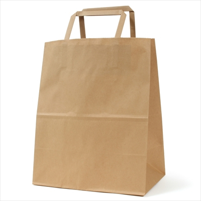 パックタケヤマ 紙袋 手提 H平23 未晒 無地