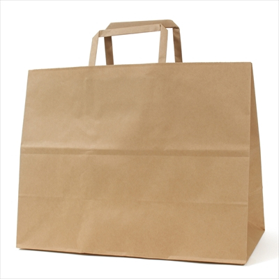 パックタケヤマ 紙袋 手提 H平32 未晒 無地