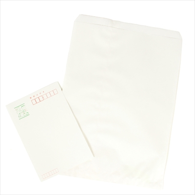 パックタケヤマ　紙袋 マチナシ 小分ケ 白 1