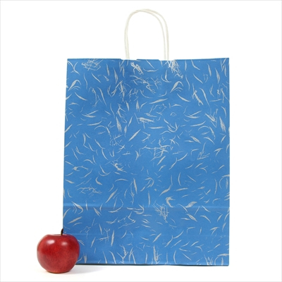 パックタケヤマ 紙袋 手提 HZ 風雅 ブルー