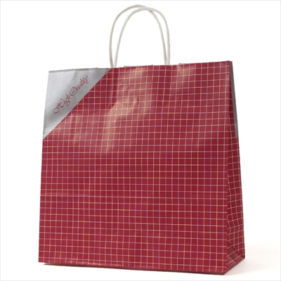 パックタケヤマ　紙袋 手提 HX ネット レッド