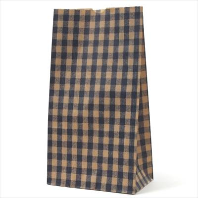パックタケヤマ 紙袋 マチアリ H6 チェック