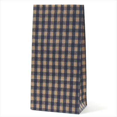 パックタケヤマ 紙袋 マチアリ H8 チェック