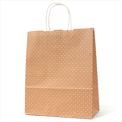パックタケヤマ 紙袋 手提 HBT 水玉 ピンク