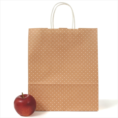 パックタケヤマ 紙袋 手提 HBT 水玉 ピンク