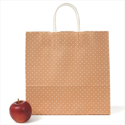 パックタケヤマ 紙袋 手提 HX 水玉 ピンク