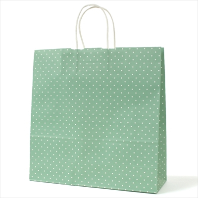 パックタケヤマ　紙袋 手提 HX 水玉 ブルー