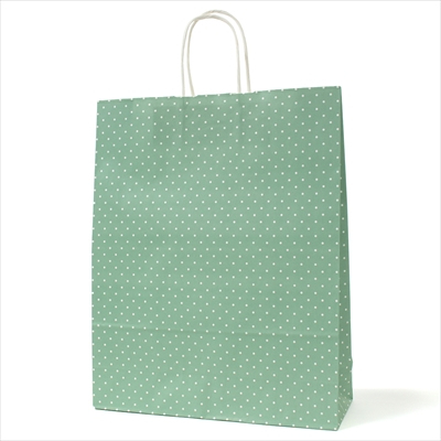 パックタケヤマ 紙袋 手提 HZ 水玉 ブルー
