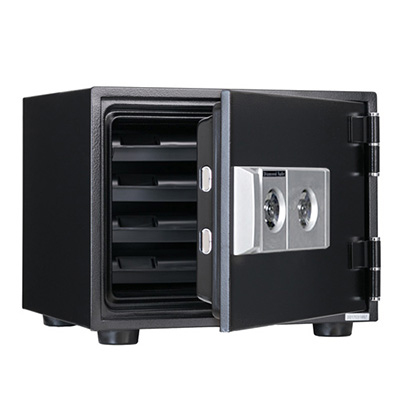 【軒先渡し】【当店限定品】ダイヤセーフ(旧:日本金銭機械) 家庭用耐火金庫 NW34-4BK 2キータイプ 1時間耐火 A4サイズ用紙収納 38kg【送料無料】【メーカー直送】の商品画像1枚目