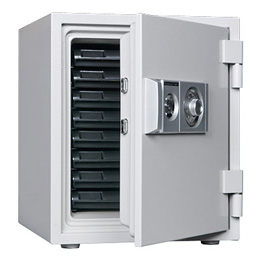 【車上渡し】ダイヤセーフ(旧:日本金銭機械) 耐火金庫 D52-8 ダイヤルタイプ 1時間耐火 A4サイズ収納 75kg【送料無料】【メーカー直送】の商品画像1枚目