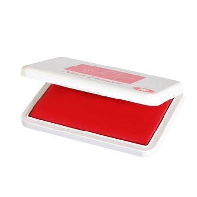 新朝日　ニューフラワースタンプ台大形　朱 NFS-3V
