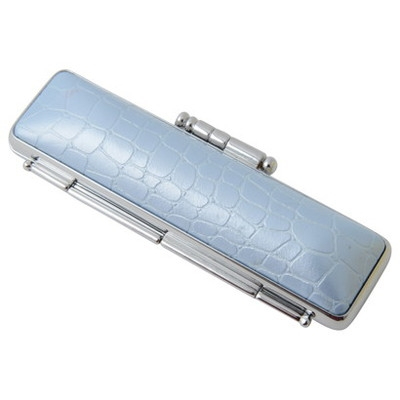 新朝日　印鑑ケースＳＴニュークロコ　ブルー ST-3