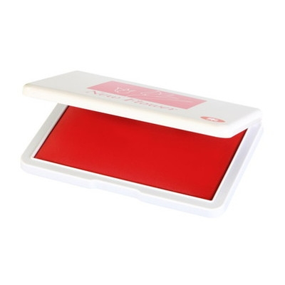 新朝日　ニューフラワースタンプ台特大形　朱 NFS-4V