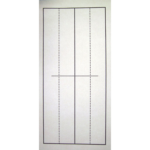 志昌堂　書初用下敷　宮城判　TR罫線入