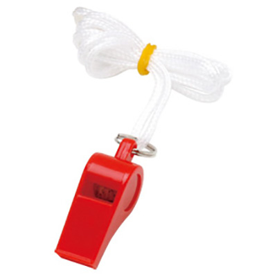 銀鳥　カラーホイッスル　赤【２０コセット】