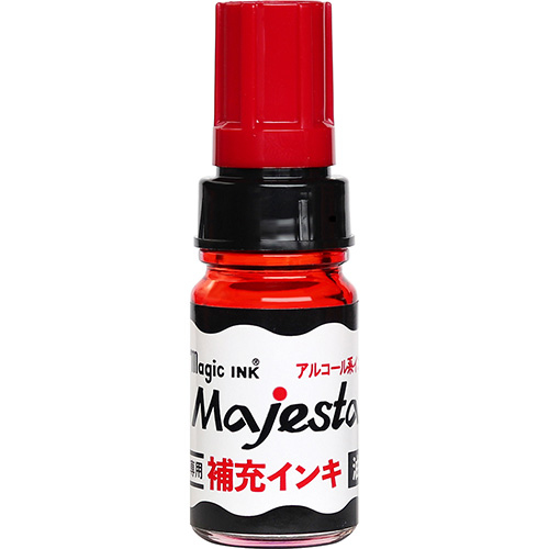 寺西化学　マジェスター 補充インキ 10ml 赤 MHJA-10ML-T2