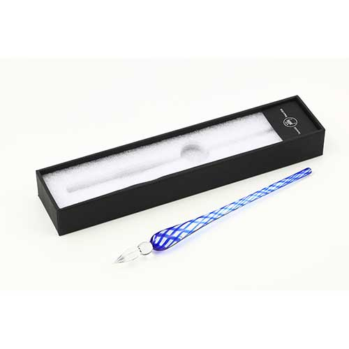 寺西化学　ギターガラスペン　ラインメッシュ　ブルー