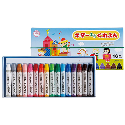寺西化学　ギター ネオクレヨン 16色(ゴム掛け)  CRNN-16