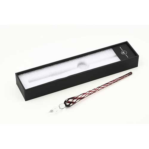 寺西化学　ギターガラスペン　ラインメッシュ　ブラウンパープル