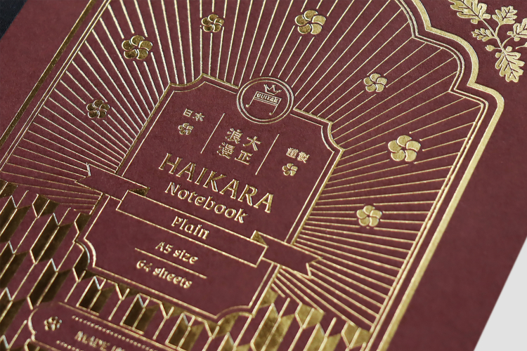 寺西化学　ギター大正浪漫ハイカラノート　ダークレッド（無地）の商品画像3枚目