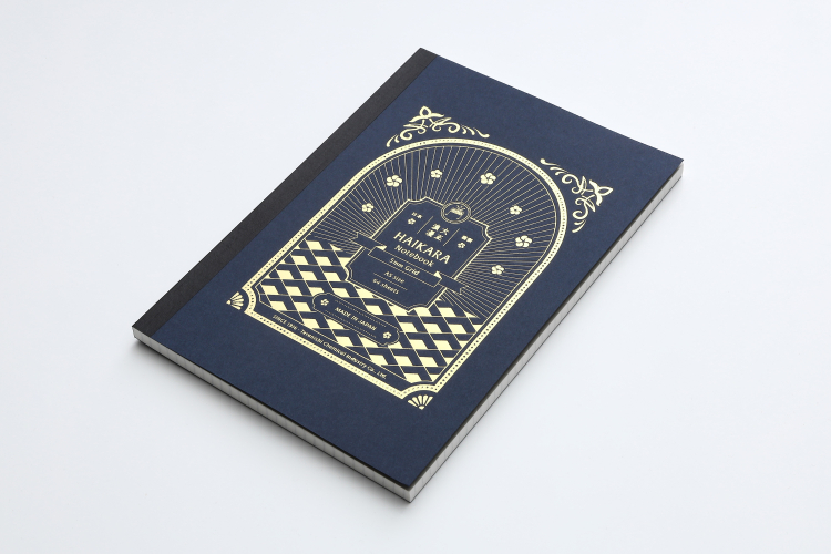 寺西化学　ギター大正浪漫ハイカラノート　ダークブルー（5mm方眼）の商品画像2枚目