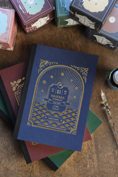 寺西化学　ギター大正浪漫ハイカラノート　ダークブルー（5mm方眼）の商品画像8枚目