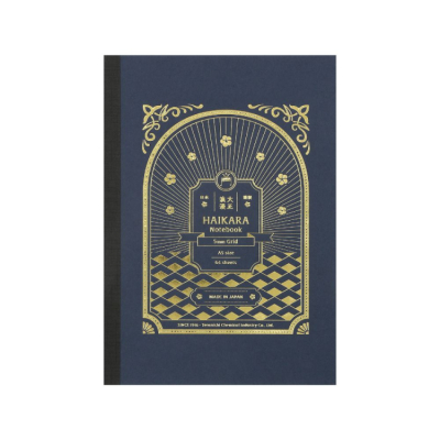 寺西化学　ギター大正浪漫ハイカラノート　ダークブルー（5mm方眼）