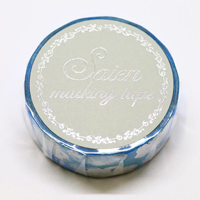 カミイソ　マスキングテープ SAIEN 鰯雲（銀箔） UR-3015