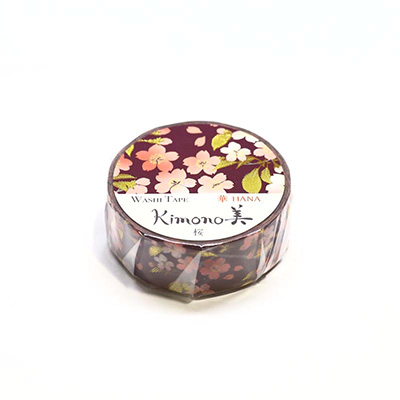 カミイソ　マスキングテープ Kimono美 桜（金箔グラデーション） GR-1013