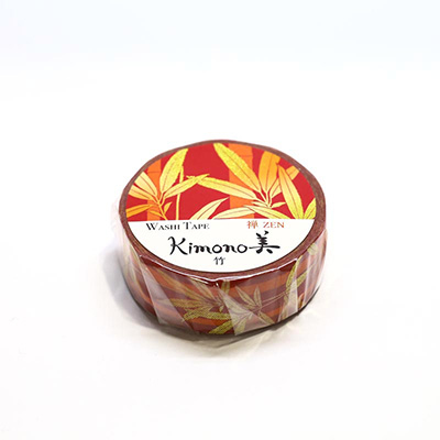 カミイソ　マスキングテープ Kimono美 竹（金箔グラデーション） GR-3017